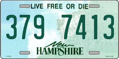 NH license plate 3797413