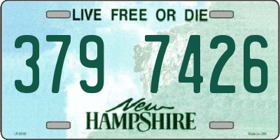 NH license plate 3797426