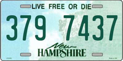 NH license plate 3797437