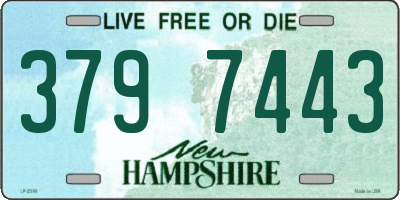 NH license plate 3797443