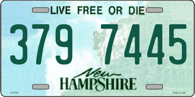 NH license plate 3797445