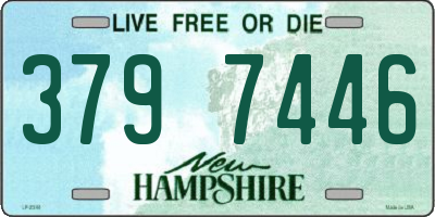 NH license plate 3797446