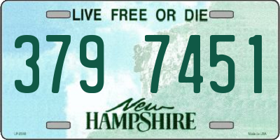 NH license plate 3797451