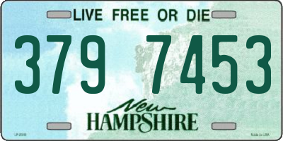 NH license plate 3797453