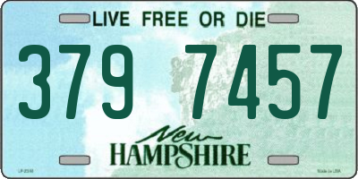 NH license plate 3797457