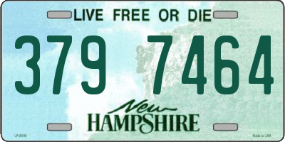 NH license plate 3797464