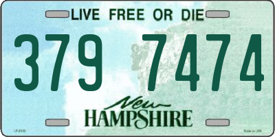 NH license plate 3797474