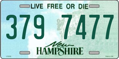 NH license plate 3797477