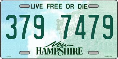 NH license plate 3797479
