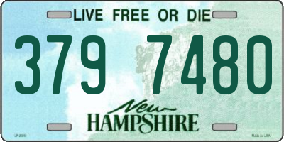 NH license plate 3797480
