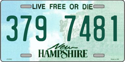NH license plate 3797481