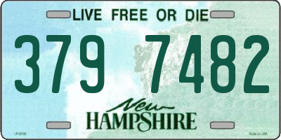 NH license plate 3797482
