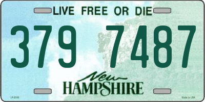 NH license plate 3797487