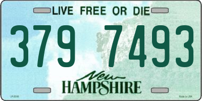 NH license plate 3797493