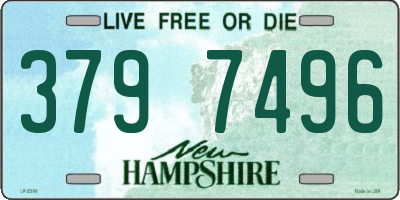 NH license plate 3797496