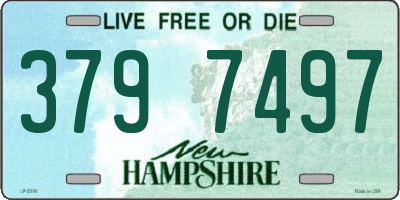 NH license plate 3797497
