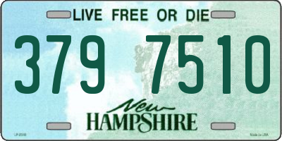 NH license plate 3797510