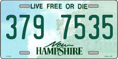 NH license plate 3797535