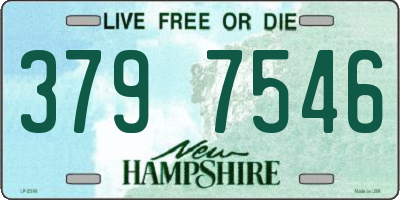 NH license plate 3797546