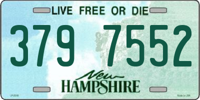 NH license plate 3797552