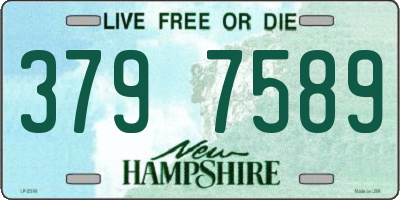 NH license plate 3797589
