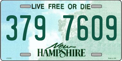 NH license plate 3797609