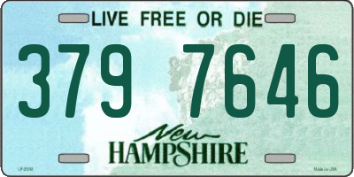NH license plate 3797646