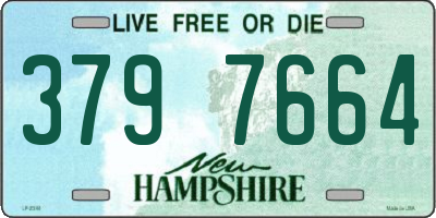 NH license plate 3797664