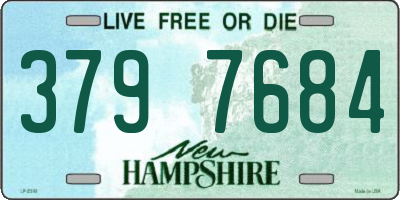NH license plate 3797684
