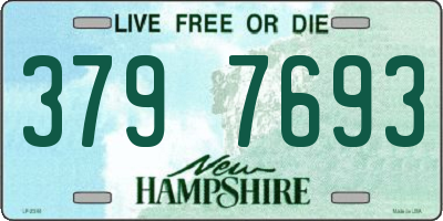 NH license plate 3797693