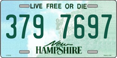 NH license plate 3797697