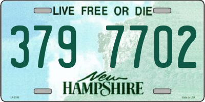 NH license plate 3797702