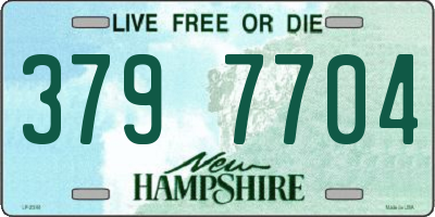 NH license plate 3797704
