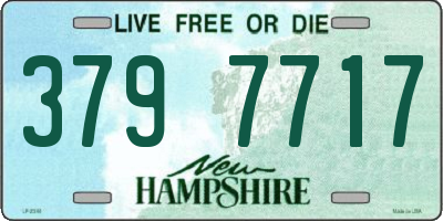 NH license plate 3797717