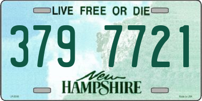 NH license plate 3797721