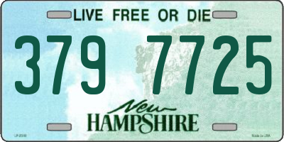 NH license plate 3797725