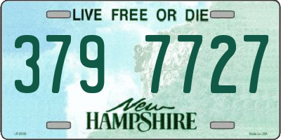 NH license plate 3797727