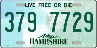 NH license plate 3797729