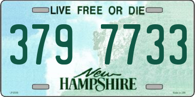 NH license plate 3797733