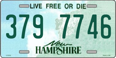 NH license plate 3797746