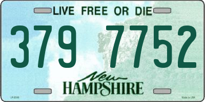 NH license plate 3797752