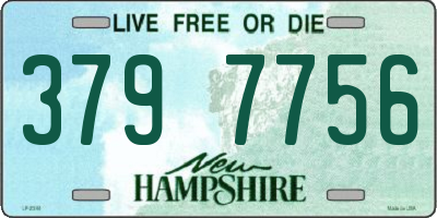 NH license plate 3797756