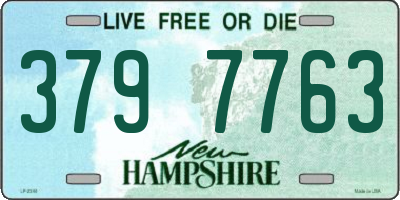 NH license plate 3797763