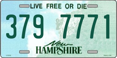 NH license plate 3797771