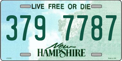 NH license plate 3797787