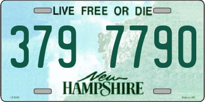 NH license plate 3797790