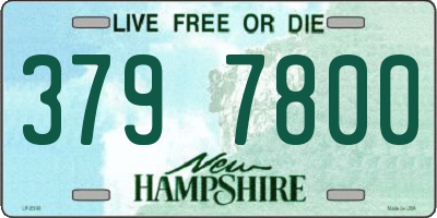 NH license plate 3797800