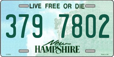 NH license plate 3797802