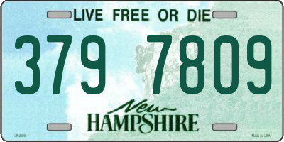 NH license plate 3797809