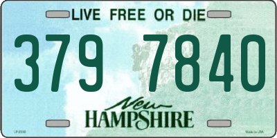 NH license plate 3797840